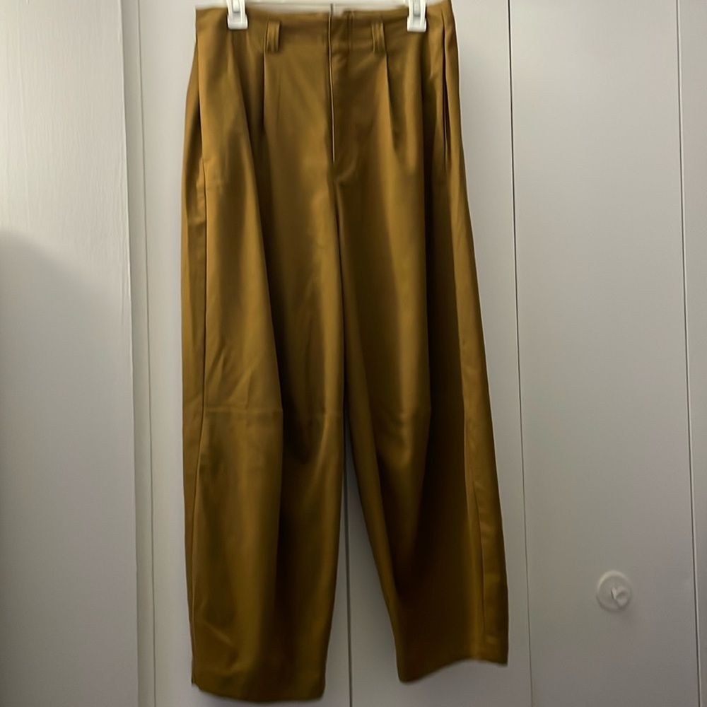 Camel color barrel pants